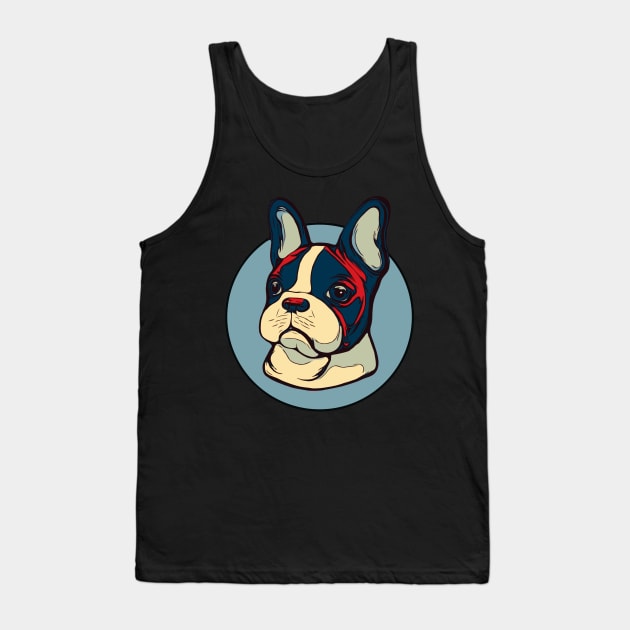 Frenchie french bulldog pop colorfull Tank Top by Collagedream